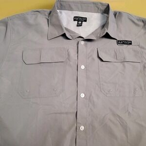 NWT Realtree Staghorn Fishing Shirt XL Gray Vented Performance Hiking Gorpcore